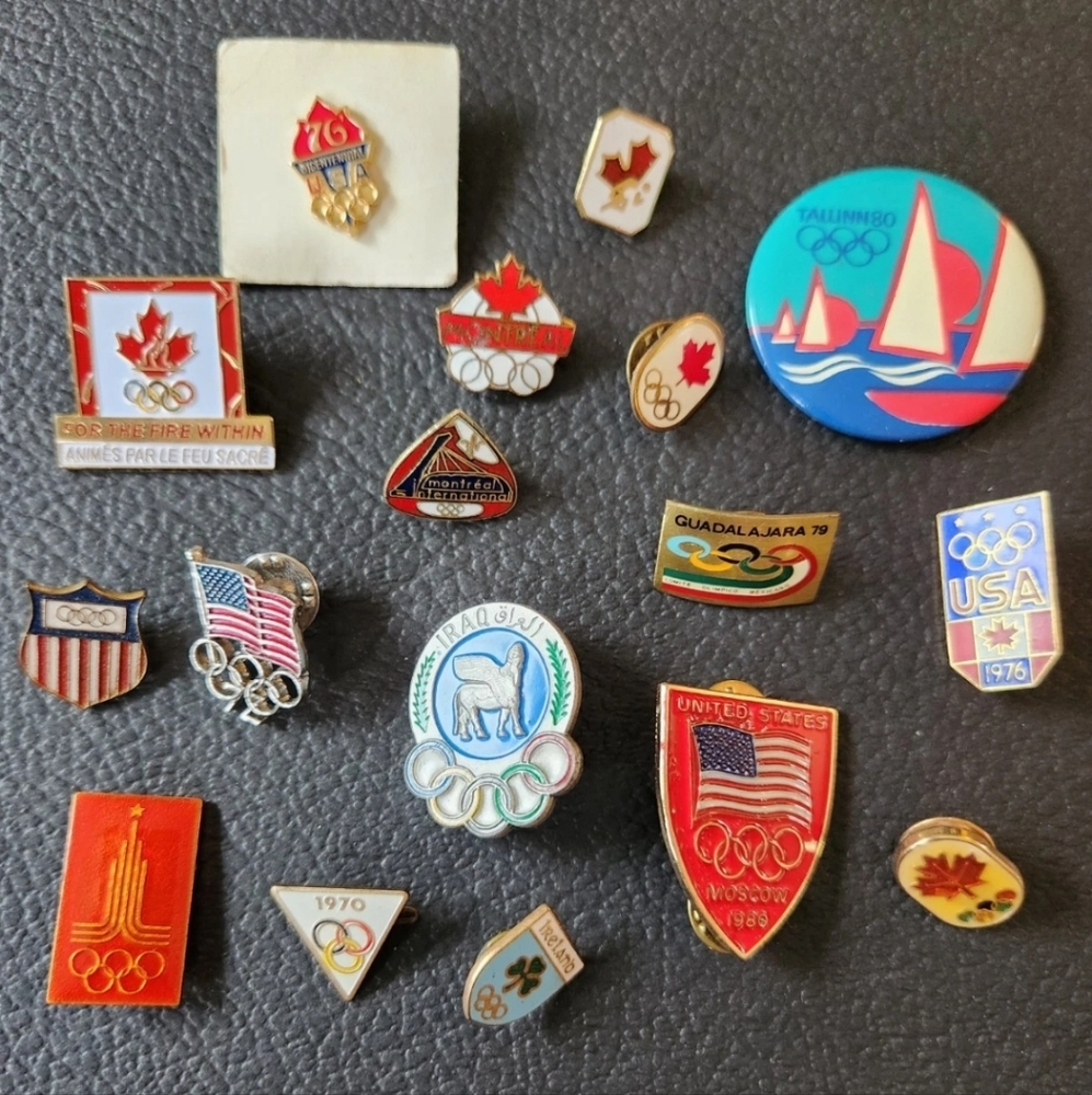 Vintage Olympic Pins Collection